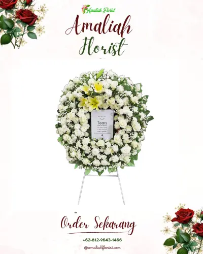 Krans Bunga Duka Cita di Gondangwinangun