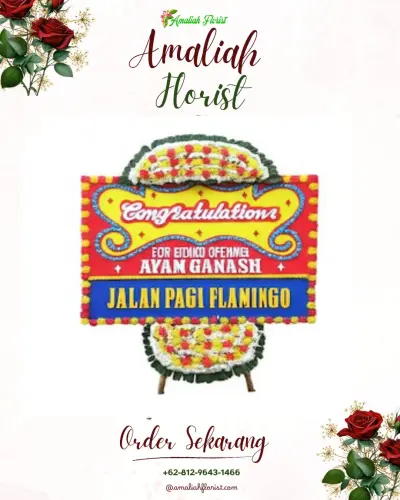 Bunga Papan Congratulation di Gondangwinangun